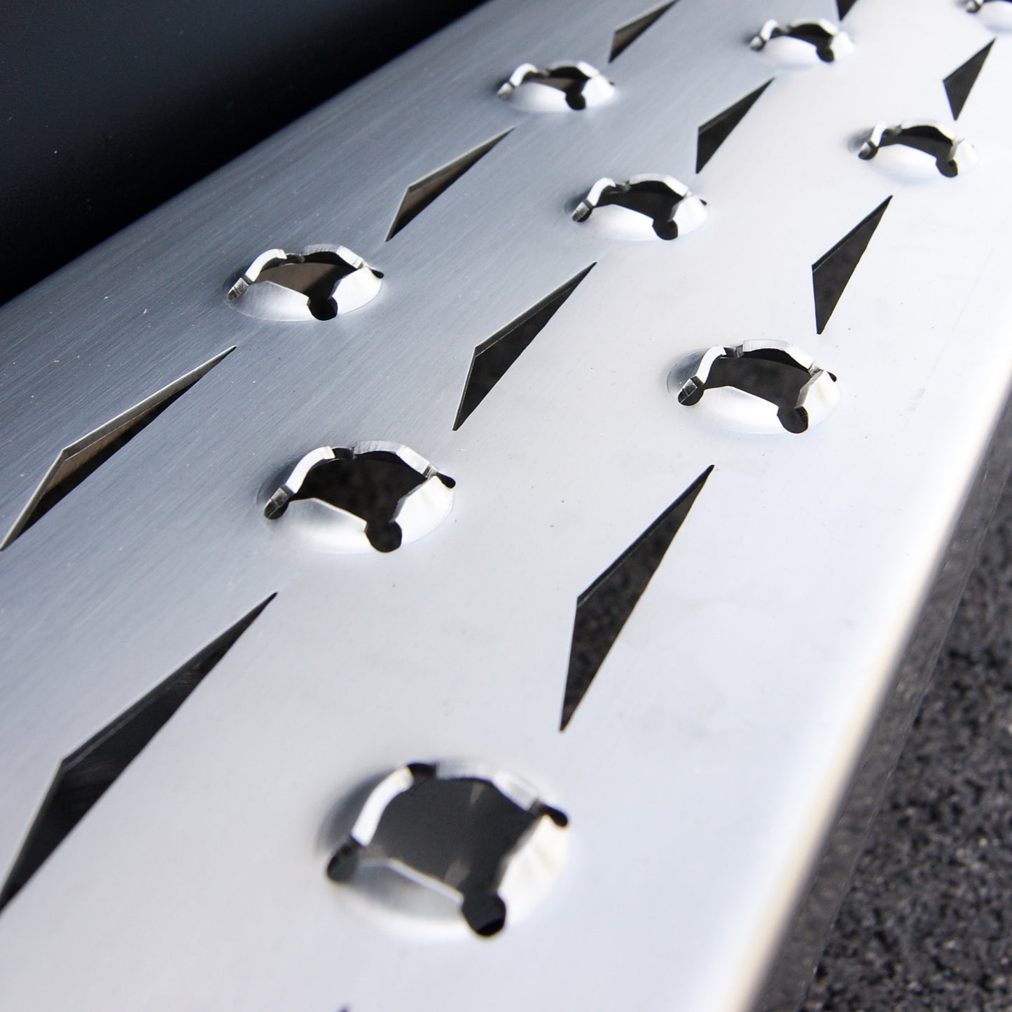 Stainless Steel Running Boards (Brushed Satin)