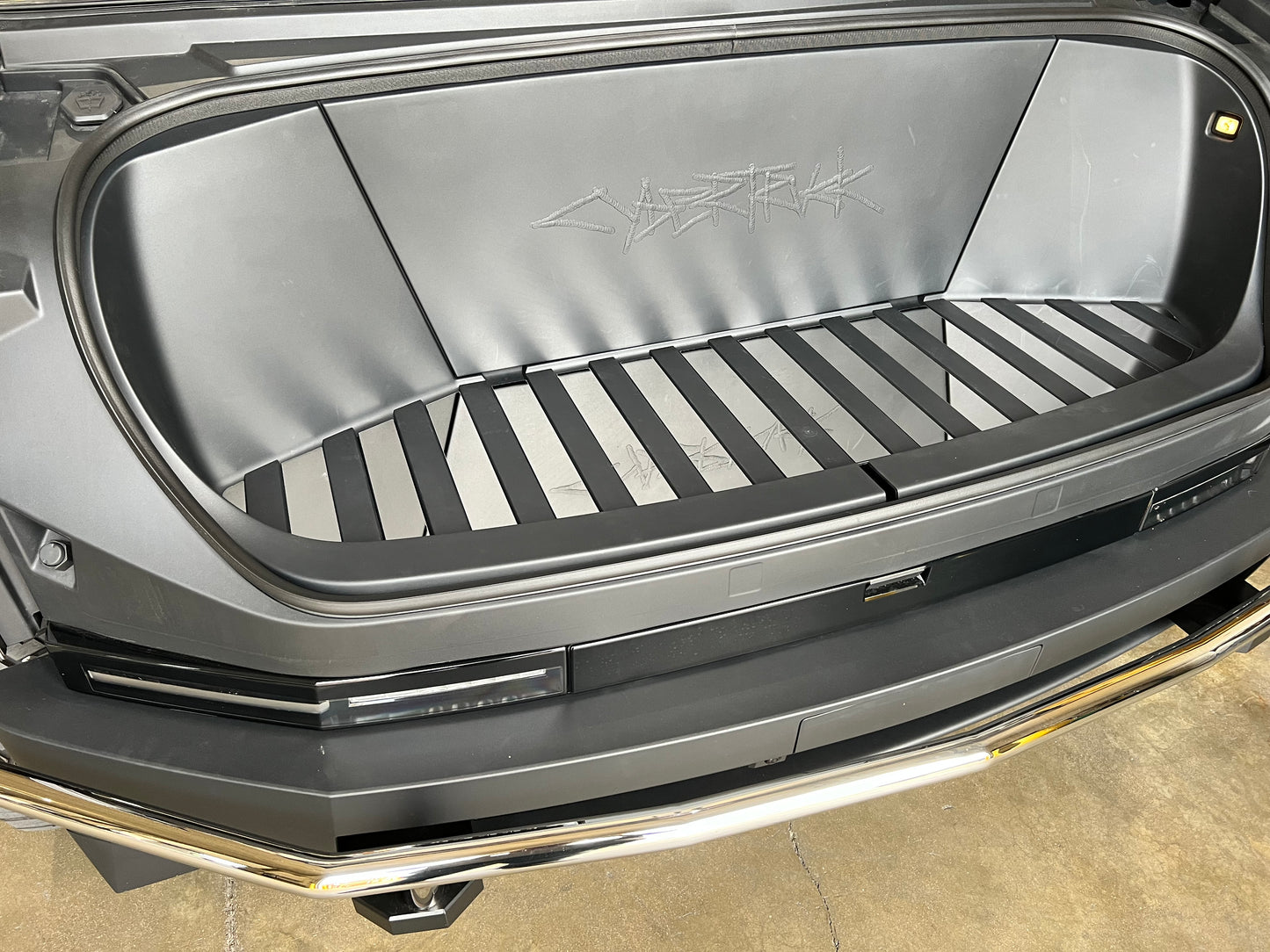 Stainless Steel Front Trunk (Frunk) Lower Trim (Polished Mirror)