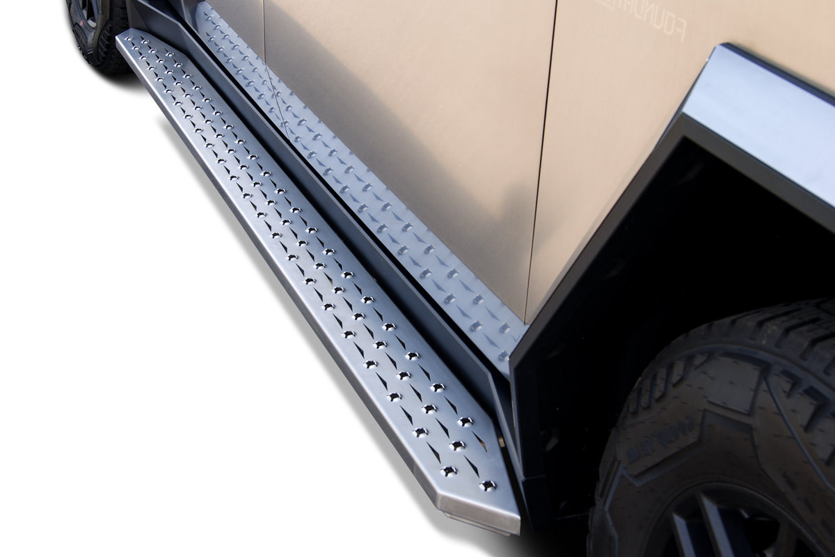 Pictured: Stainless Steel Running Boards (Brushed Satin) [RW400-1S-CT]