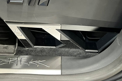 Pictured: Seat Base Trim in High Polished Mirror Finish